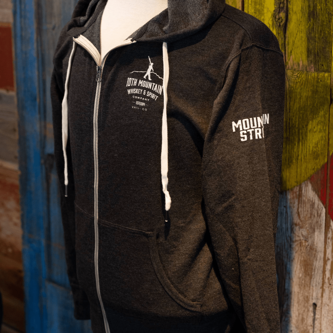 Walk With Us - Zip Hooded Sweatshirt - 10th Mountain Whiskey
