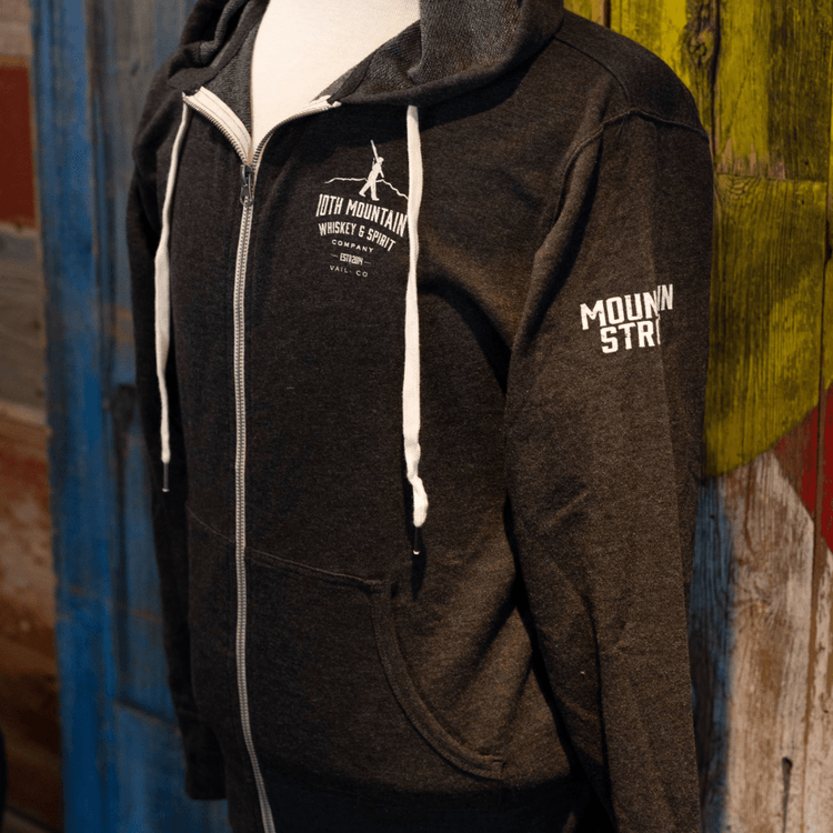 Walk With Us - Zip Hooded Sweatshirt - 10th Mountain Whiskey