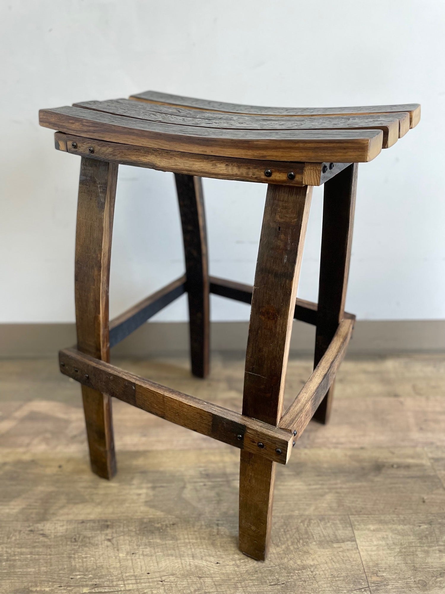 Whiskey Barrel Stools - 10th Mountain Whiskey