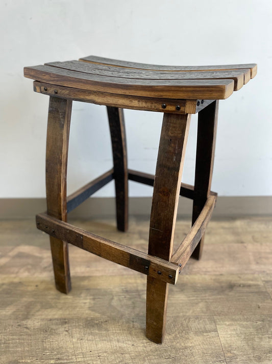 Whiskey Barrel Stools - 10th Mountain Whiskey